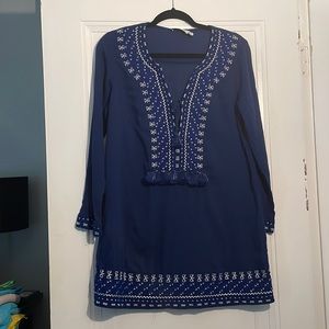 Blue Vineyard Vines dress/bathing suit cover up